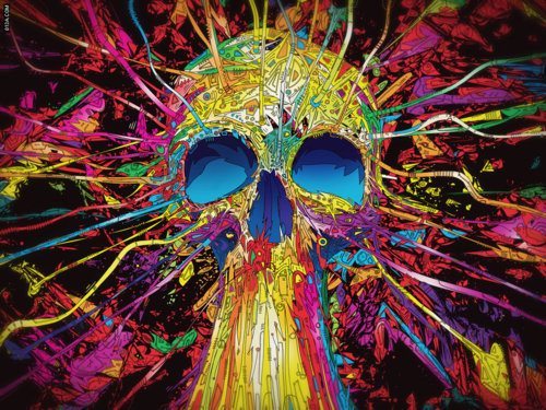 color skull